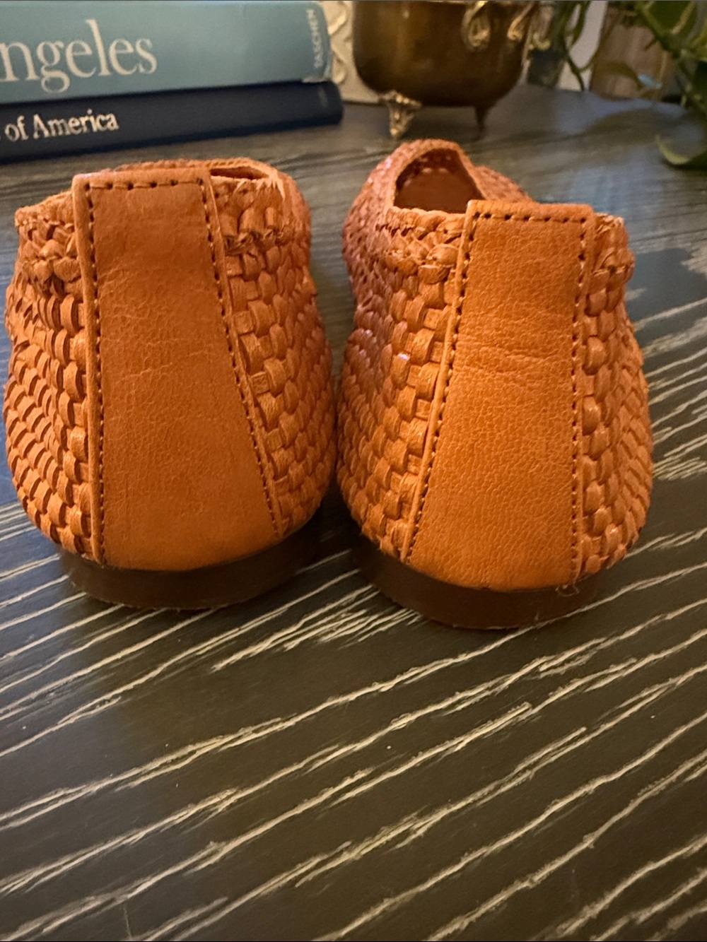 Madewell Mylie Ballet Flat Woven Leather Shoes Glove Fit Baked Clay Size 8.5 - Picture 7 of 13